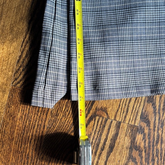 Gray Plaid Women's Pants - Picture 6 of 7